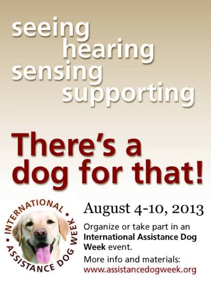 Happy International Assistance Dog  Week