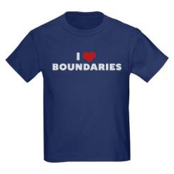 I heart boundaries tee