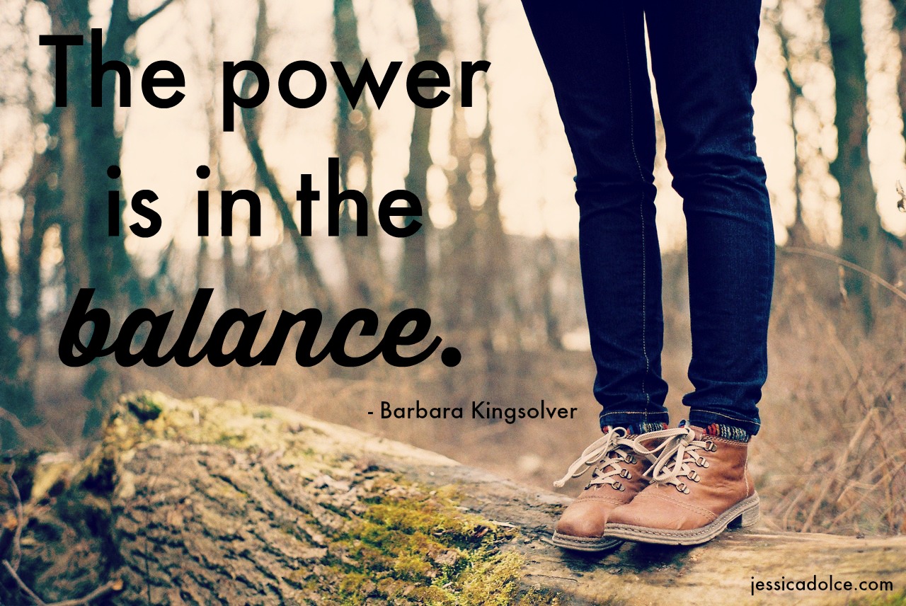 power is in balance quote